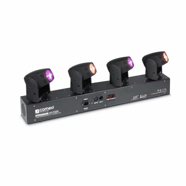 CAMEO  HYDRABEAM400RGBW - Set con 4 cabezas móviles ultrarrápidas de LEDs RGBW CREE de 10 W