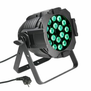 Studio PAR 64 CAN Q 8W - Foco PAR LED de cuatro colores RGBW 18 x 8 W con Carcasa negra