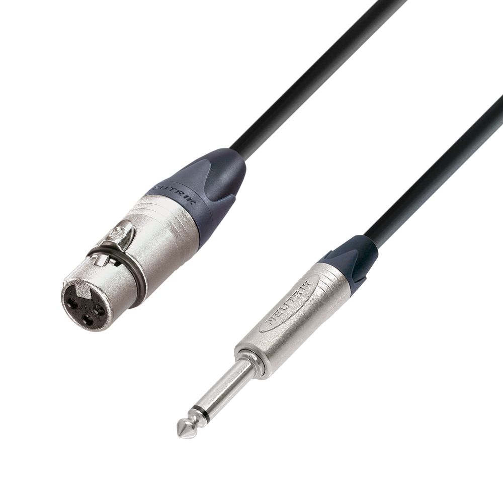 Adam Hall | cable microfono XLR hembra a Jack 6,3 mm mono 3 m