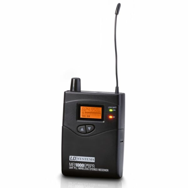 LD  MEI1000G2BPR - Receptor de Sistema de Monitoreo intraauricular, Rango de frecuencia de transmisión 823 - 832 MHz, 863 - 865 MHz
