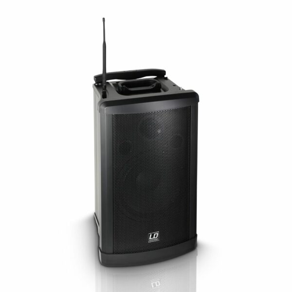 LD  ROADMAN102 - Altavoz de PA portátil alimentado por batería con Micrófono de Mano, Amplificador Clase D Potencia (RMS) 80 W Potencia (pico) 320 W