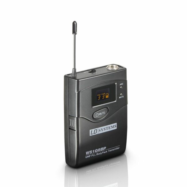 LD  WS1G8BP - Emisor de Petaca para sistemas de micrófono inalámbrico, Banda de frecuencias de radio 1785 - 1800 MHz