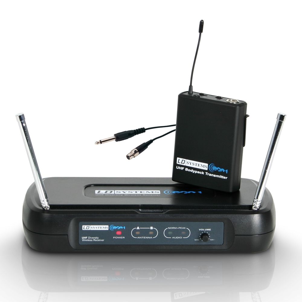 ECO 2 BPG 4 - Wireless Microphone System with Belt Pack and Guitar Cable