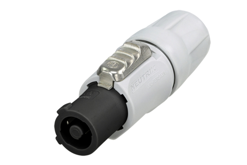 Neutrik   NAC3FCB-1 - Conector de cable bloqueable, salida de corriente, terminales de tornillo, gris, inserción V-0