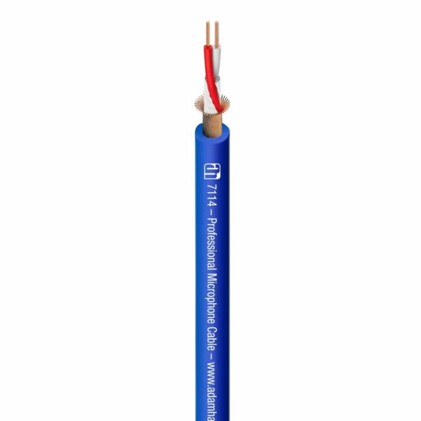 A.H. Cables  7114BLU - Cable de Micrófono  2 x 0,31 mm² en color azul