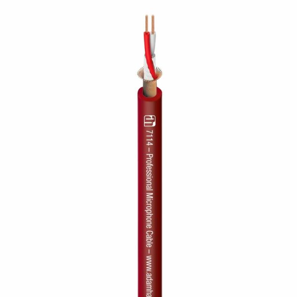 A.H. Cables - 7114RED - Cable de Micrófono , 2 x 0,31 mm² en color rojo