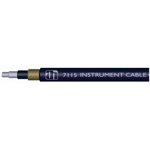 A.H. Cables  7115BLK - Cable para Instrumento de color negro, estructura del conductor interno 7 x 0,2 mm