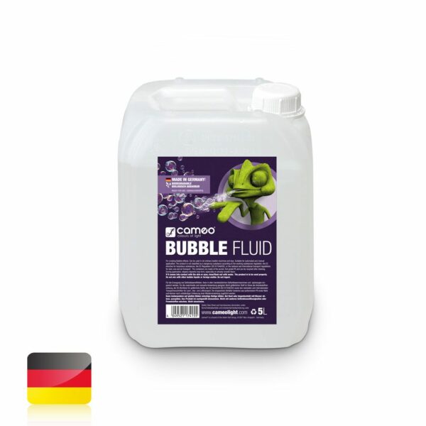 CAMEO  BUBBLEFLUID5L - Líquido especial para la creación de pompas de jabón - 5 litros.