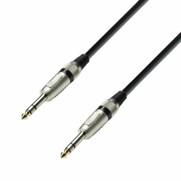 A.H. Cables,   K3BVV0090 -  Cable de Audio de Jack 6,3 mm. estéreo a Jack 6,3 mm. estéreo de 0,9 metros