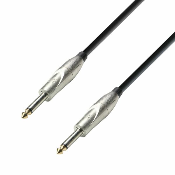 A.H. Cables,  K3IPP0300 - Cable de Instrumento de Jack 6,3 mm. mono a Jack 6,3 mm. mono de 3 metros.