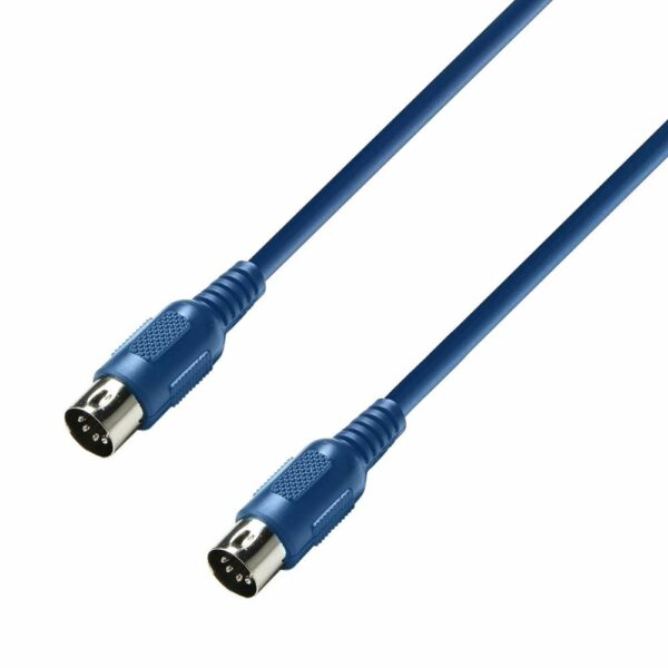 A.H. Cables - K3MIDI0150BLU - Cable MIDI, DIN de 5 pines de 1,5 metros en color azul