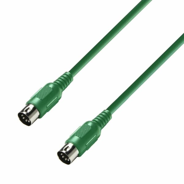 A.H. Cables - K3MIDI0075GRN - Cable MIDI, DIN de 5 pines de 0,75 metros en color verde