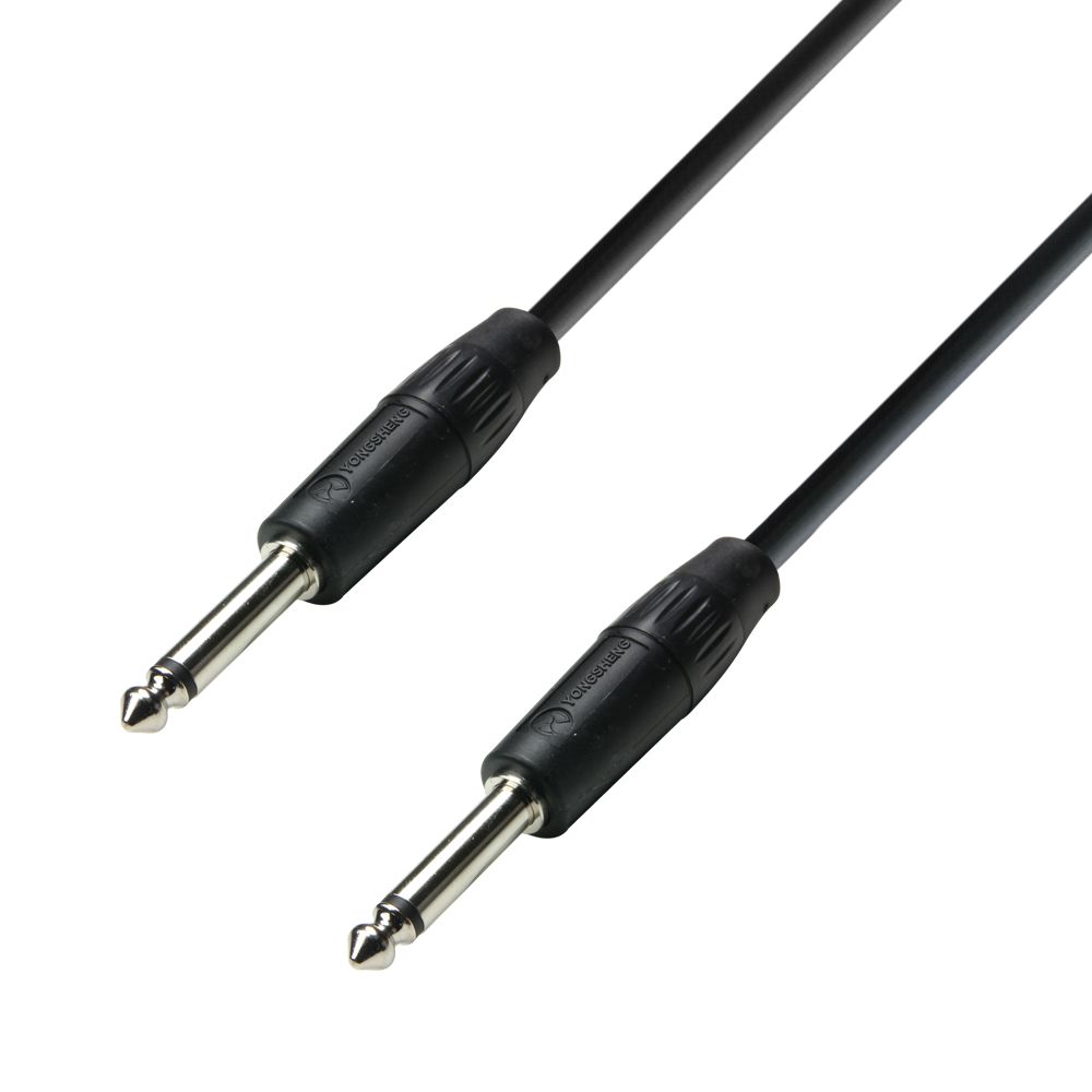 K3 S215 PP 0150 - Cable de Altavoz 2 x 1,5 mm² de Jack 6,3 mm mono a Jack 6,3 mm mono 1,5 m