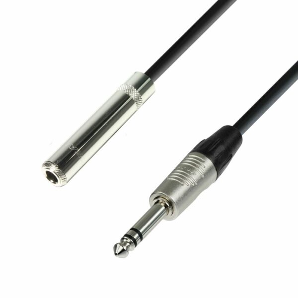A.H. Cables,  K4BOV0300 - Cable de Extensión para Auriculares de Jack 6,3 mm. estéreo a Jack 6,3 mm. estéreo de 3 metros.