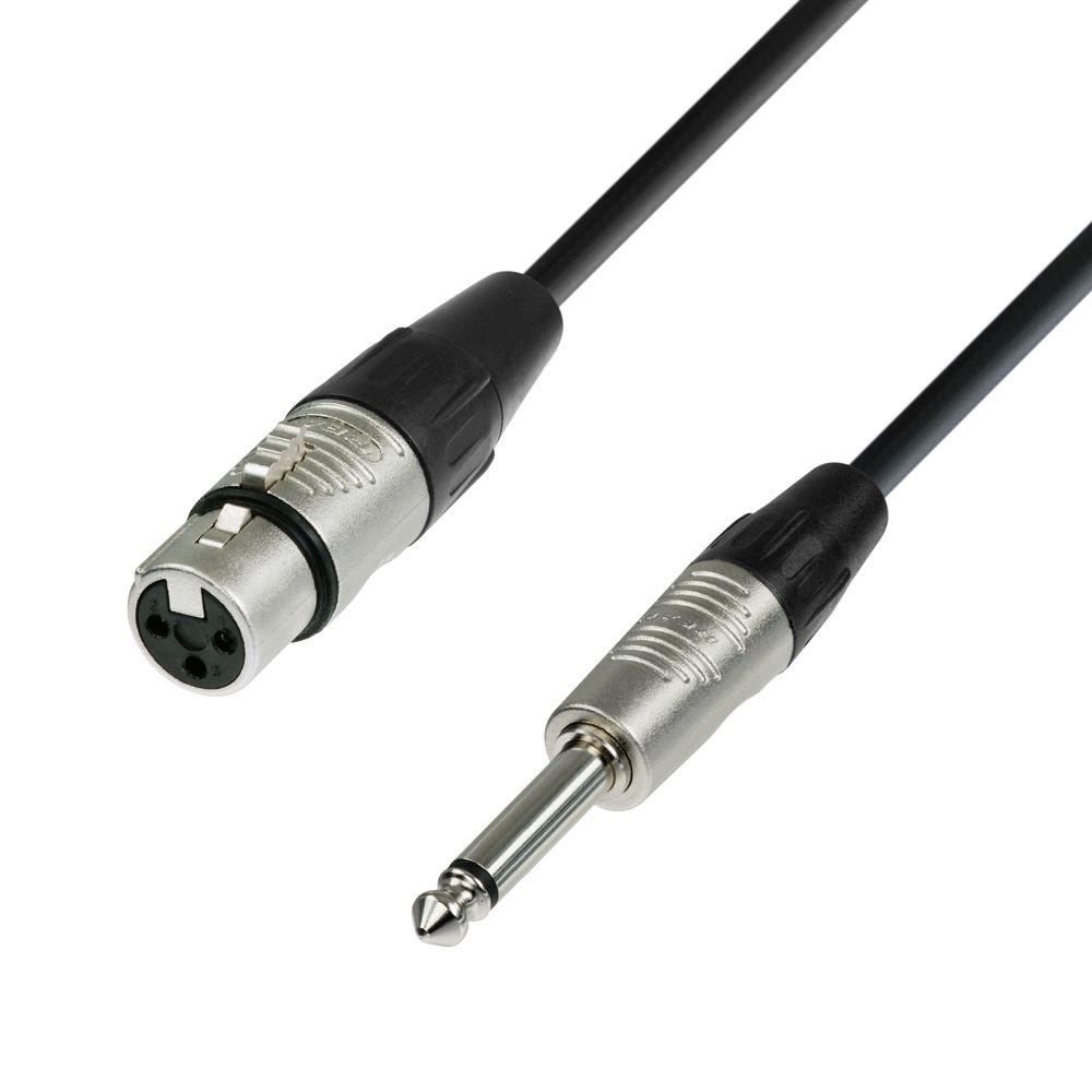 K4 MFP 0150 - Cable de Micro REAN de XLR hembra a Jack 6,3 mm mono 1,5 m
