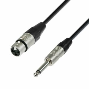 K4 MFP 0300 - Cable de Micro REAN de XLR hembra a Jack 6,3 mm mono 3 m