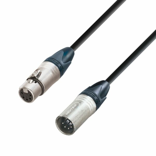 A.H. Cables,   K5DGH0300 - Cable DMX/y AES/EBU,  Neutrik de XLR macho a XLR hembra de 3 metros.