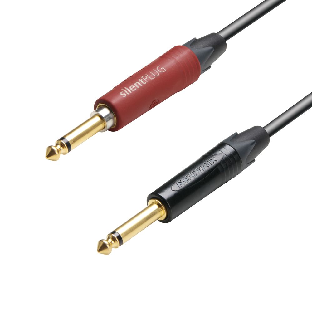 K5 IPP 0300 SP - Cable de Instrumento Neutrik silentPLUG de Jack 6,3 mm mono a Jack 6,3 mm mono 3 m