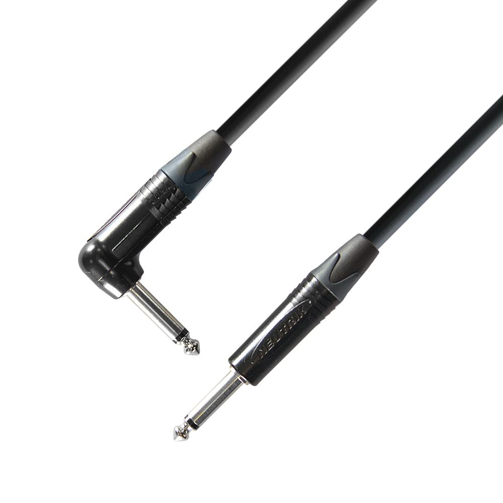 K5 IRP 0300 - Cable de Instrumento Neutrik de Jack 6,3 mm mono a Jack 6,3 mm mono acodado 3 m