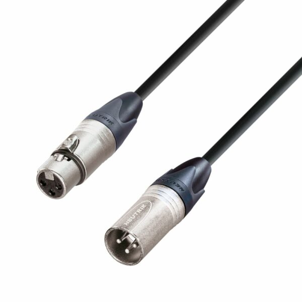 A.H. Cables,   K5MMF0100 - Cable de Micro Neutrik de XLR hembra a XLR macho de 1 metro.