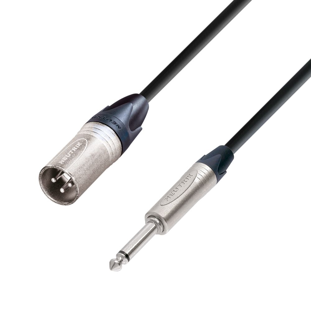K5 MMP 0300 - Cable de Micro Neutrik de XLR macho a Jack 6,3 mm mono 3 m