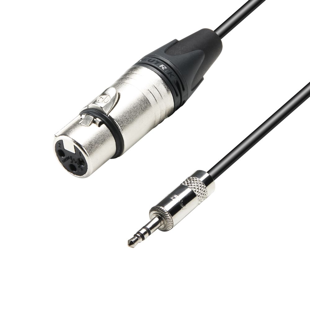 K5 MYF 0150 - Cable de Micro Neutrik de XLR hembra a Jack 3,5 mm estéreo 1,5 m