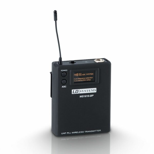 LD  WS1616BPB5  - Sweet SixTeen B5 - Transmisor de Petaca de 16 canales, Petaca para guitarra, micro lavalier y diadema con entrada mini XLR 3 Pines