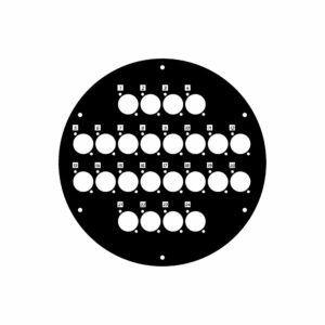 Cables de Adam Hall 70226 24 D - Panel frontal para el cable 70226 tambor con orificios de tipo D de 24 x