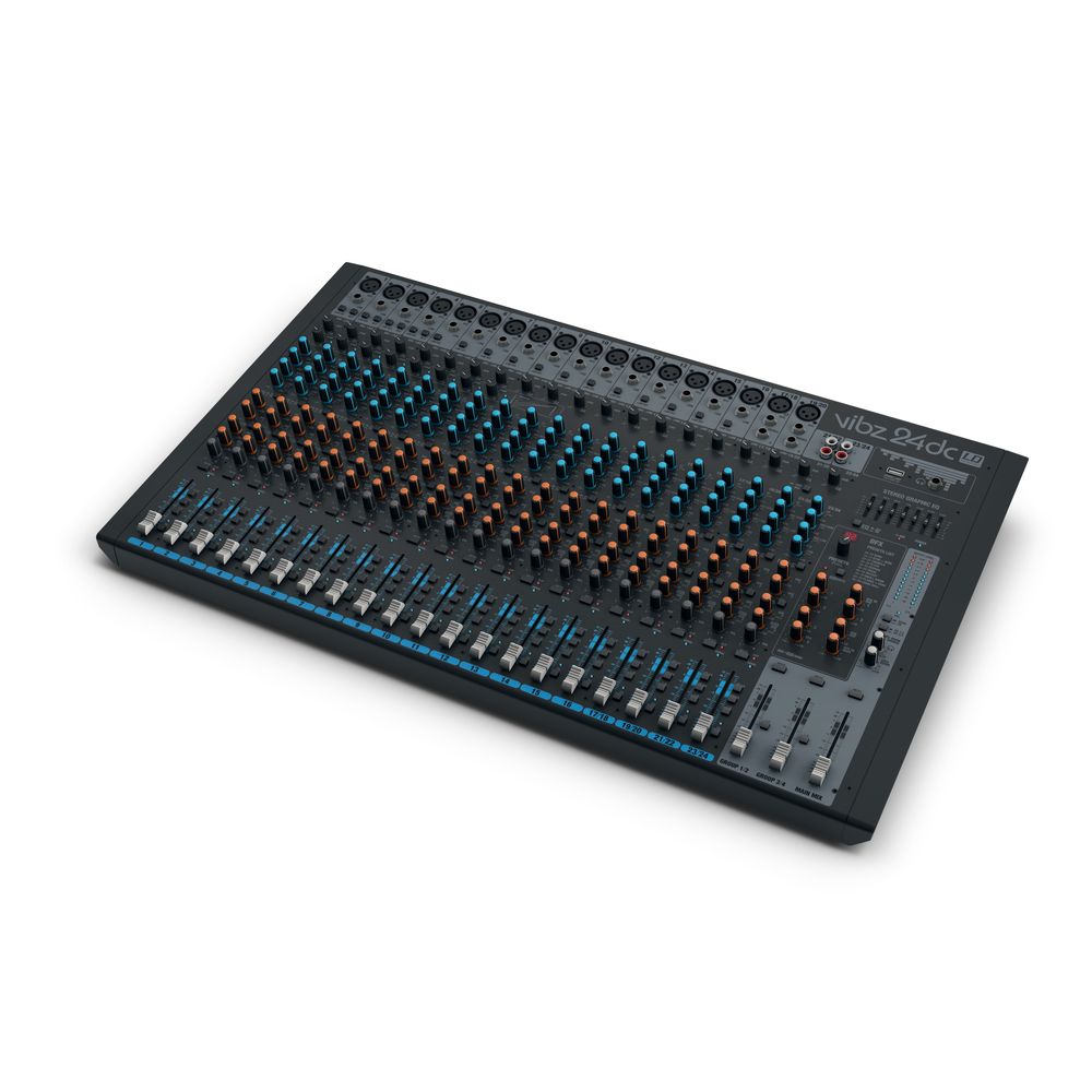 LD Systems Vibz 24 CC - 24 canales Consola de mezcla con DFX y Compressor