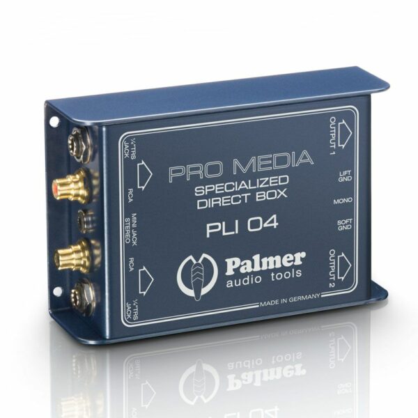Palmer  PLI04 - Caja de Inyección Directa 2 Canales para PC y Portátil