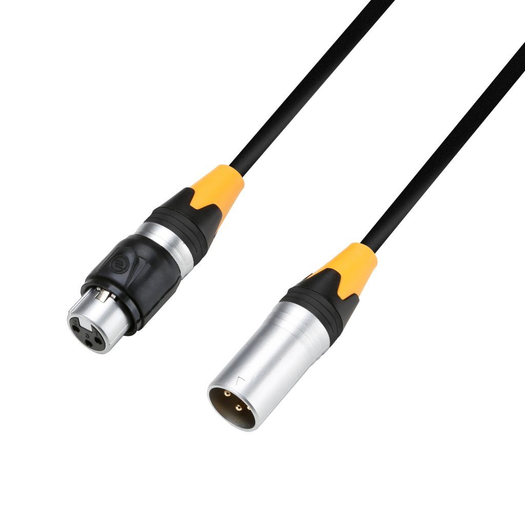 Adam Hall Cables, K4DMF0300IP65 - Cable DMX AES / EBU de XLR macho de 3 pines XLR hembra de 3 metros IP65