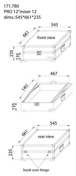 POWER DYNAMICS  PDFU12 - Flight Case de transporte, Maleta para mezcladores - Imagen 4