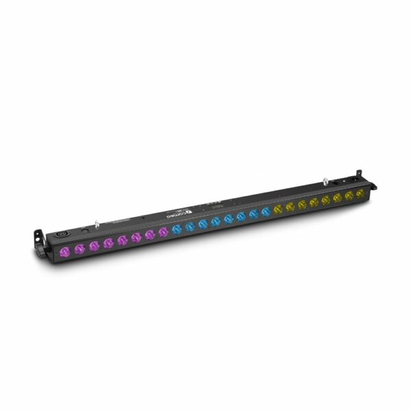 Cameo  TRIBAR400IR  - Barra de LEDs tricolor 24 x 3 W con carcasa negra y mando a distancia por infrarrojos