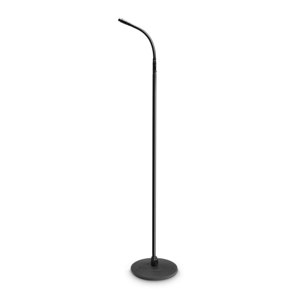Gravity MS23XLRB - Soporte de micrófono con conector XLR y cuello de CISNE