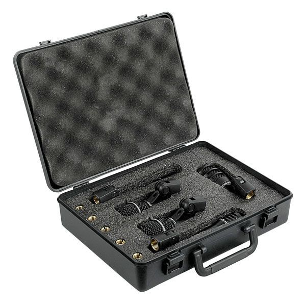 DAP DK-5 - Micrófonos para instrumentos, Juego de micrófonos para batería, 5 unidades