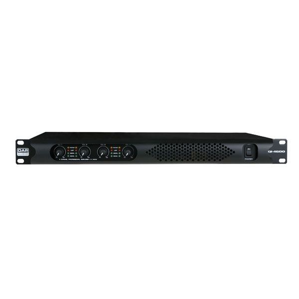 DAP QI-4600 - Amplificador digital, Etapa de potencia de 4 canales de 4 x 600 W para instalaciones.