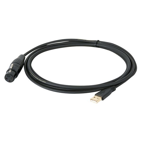 dinámica en caso matraz DAP UCI-10 – Cable de PC para MIDI y datos, Interfaz USB para micrófono XLR  , conectores USB y XLR hembra – db-systems