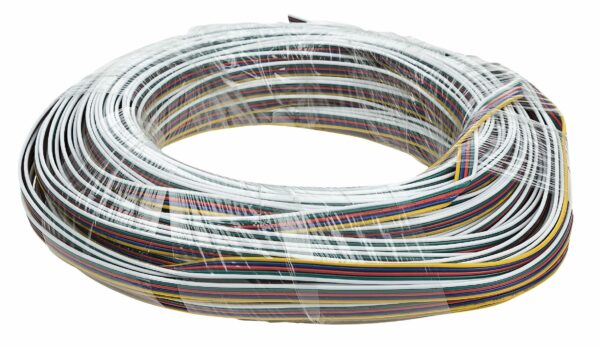 ARTECTA RGBW FLAT CABLE 50 m - Cable plano de 50 metros (sin conectores) para utilizar con tiras LED RGBW)