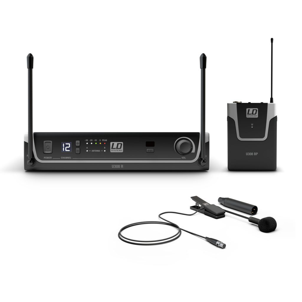 LD U308 BPW - Micrófono inalámbrico para instrumentos, sistema con Petaca y Micrófono clip para Instrumentos de Viento