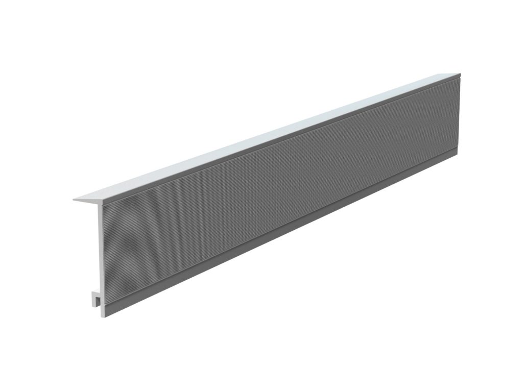 TIRA DE ALUMINIO PARA COLGAR FALDÓN DE ESCENARIO CLICK, Medida: 70 x 970 x 10mm - Color plata , POWER DYNAMICS