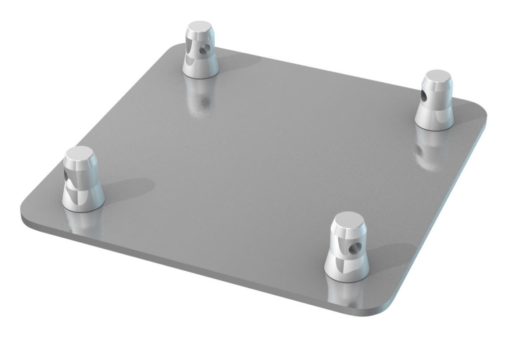 BEAMZ  P30 PLATO BASE - TRUSS CUADRADO BASE COMPLETA, Dimensions:Base 290 x 290mm