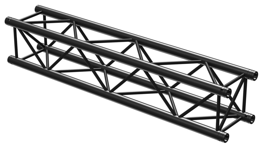 BEAMZ P30 L 150 - TRUSS CUADRADO DE 1,50 METROS, RECTO, COLOR NEGRO , Fabricado en Europa. Certificado TÜV