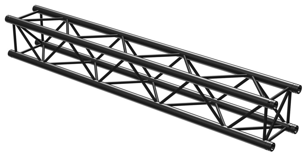 BEAMZ P30 L200 - TRUSS CUADRADO DE 2 METROS, RECTO, COLOR NEGRO , Fabricado en Europa, Certificado TÜV
