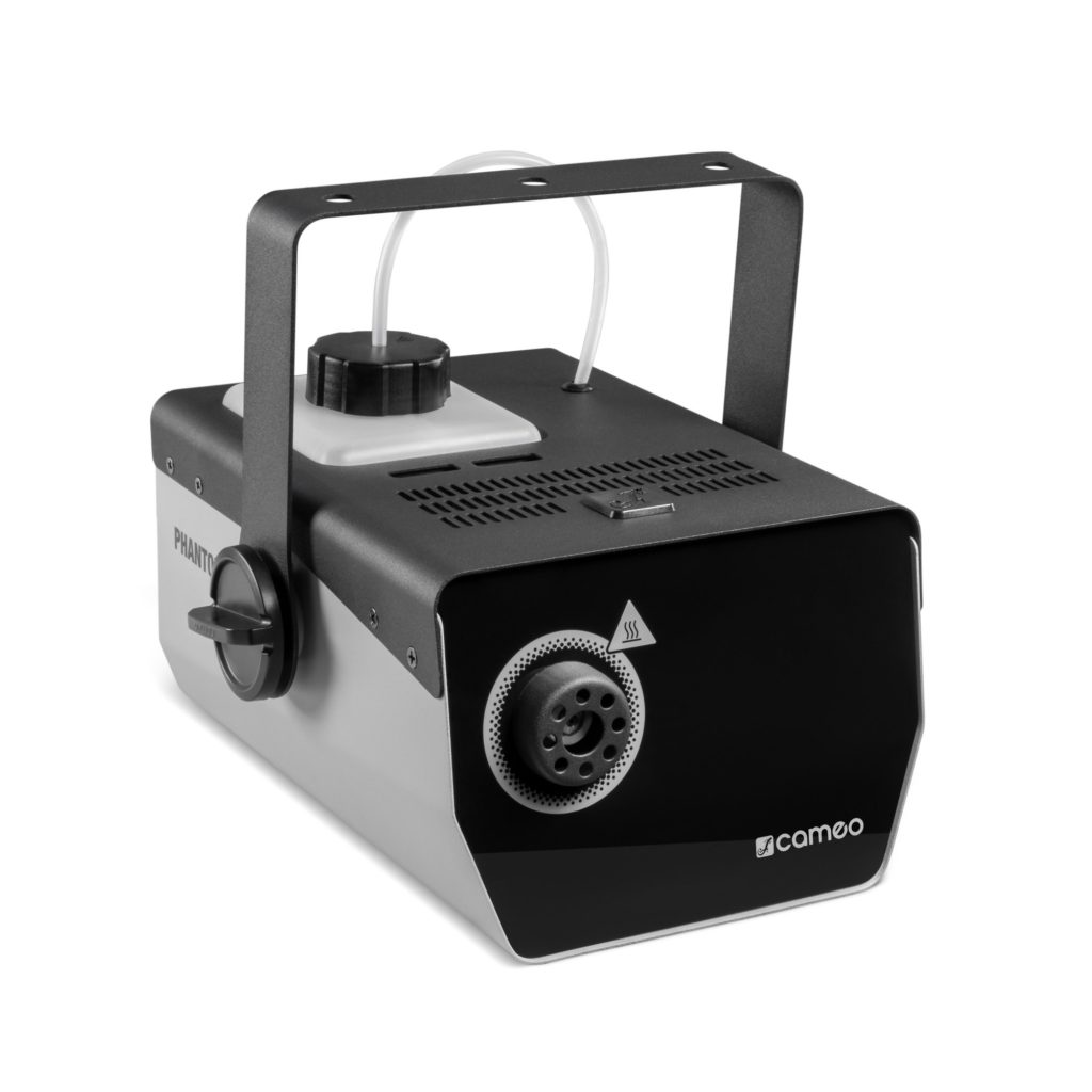 Cameo PHANTOM F3 - Máquina de humo niebla, con una potencia de calentamiento de 950 W y depósito de líquido con iluminación interior