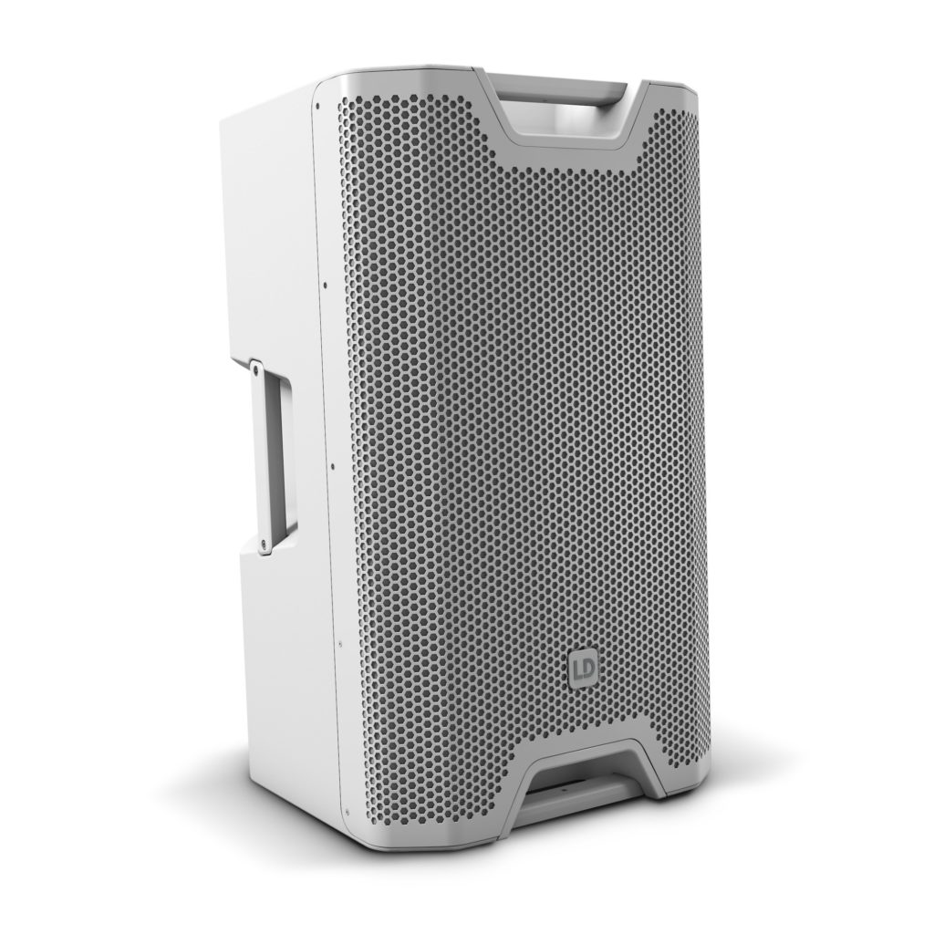 LD ICOA 15 W - Caja acústica pasiva PA 15", Altavoz coaxial PA, con bocina de CD giratoria ,Woofer con bocina, caja bass reflex, SPL 125 dB máx. y 1.000 W. de potencia máxima, color de la caja, blanco