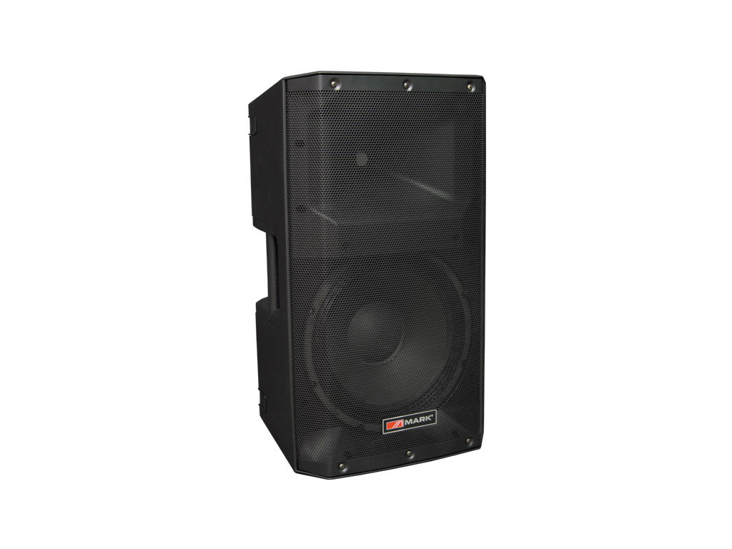 MARK MB 12 PRO A DSP - Caja acústica activa de PA 12"/1,75" , bi amplificada de clase D, 4 DSP presets Bluetooth. 350W+70W. Máx. SPL 123 dB . Ajuste de 3 controles de tono y Delay, Configuración de frecuencia de corte al funcionar como subwoofer.