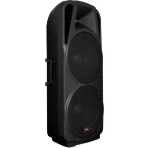 MARK MBS 1215/2 - Caja acústica pasiva PA , 400W RMS, 800W AES @ 4 Ohm. Max SPL: 124 dB , 2 x Woofer 15" + Driver 1.3". ABS.
