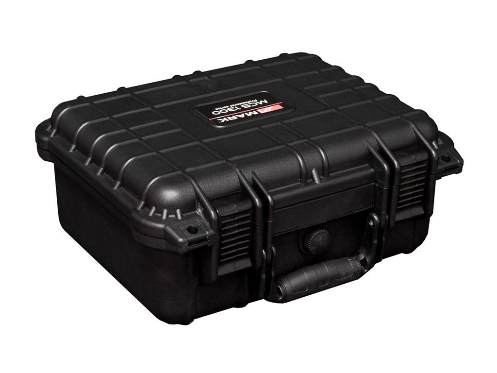 MARK MCS 1300 - Maleta ABS negro. Espuma interior. IP 67. Interior 300x132x225 mm.