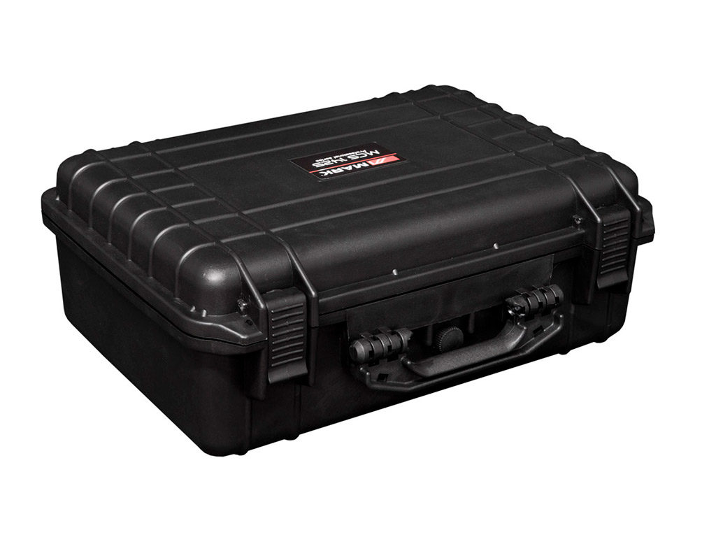 MARK MCS 1425 - Maleta ABS negro. Espuma interior. IP 67. Interior 425x155x284 mm.