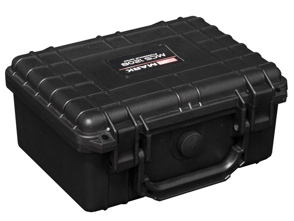 MARK MCS 1208 - Maleta ABS negro. Espuma interior. IP 67. Interior 208x92x144 mm.